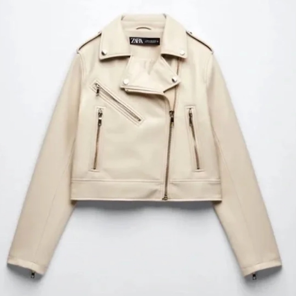 Zara Faux Leather Moto Jacket